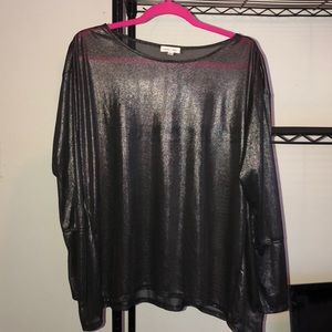 Silence + Noise Mesh Long Sleeve top